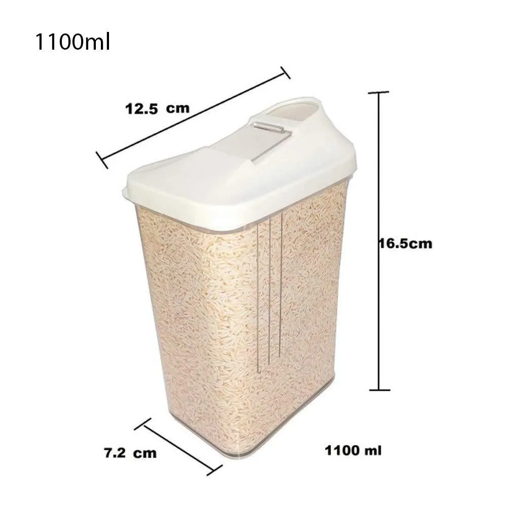 0149 Plastic Transparent Cans, Jars Storage Bottles, Storage Box (1100 ml, 1pc)