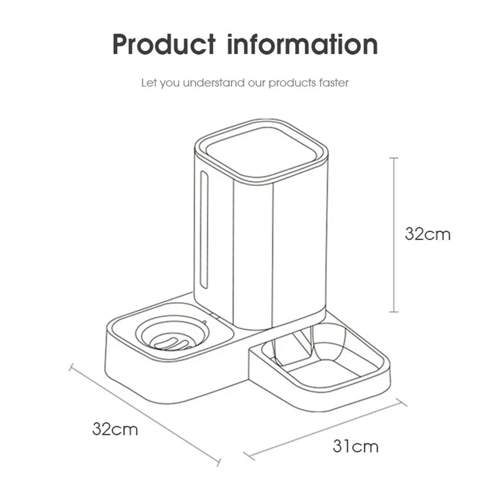 2 in 1 Automatic Auto Pet Feeder