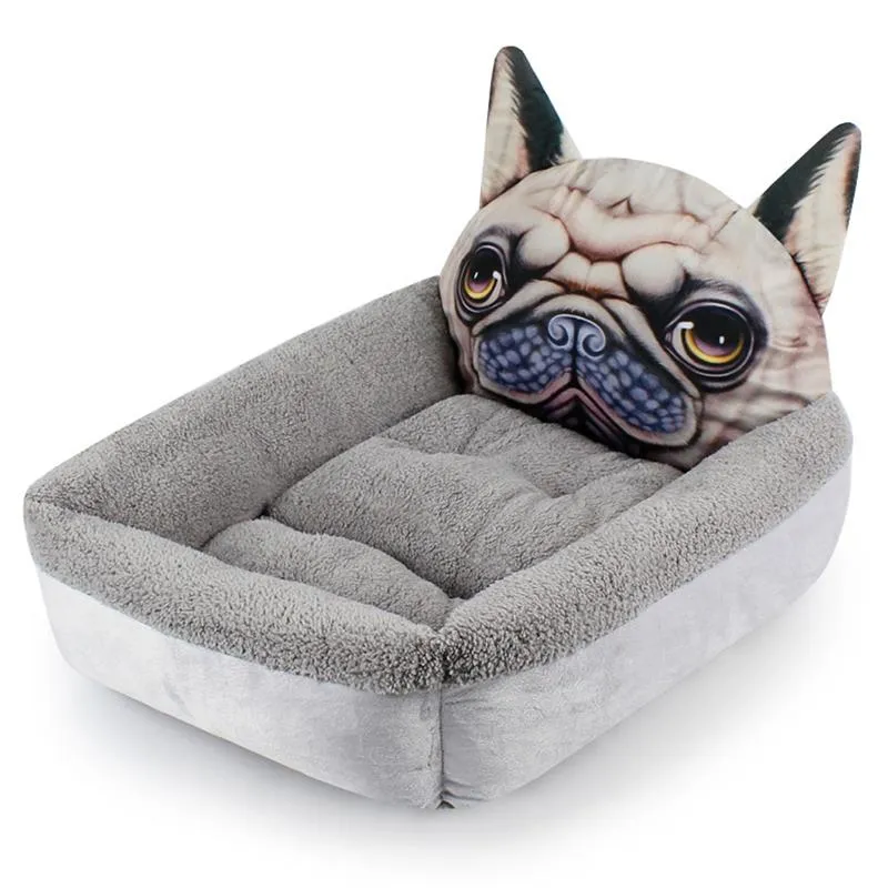 3D Cartoon Cute Animal Cat Dog Pet Beds Mats Teddy Pet Dog Sofa Pet Cat Bed House Supplies