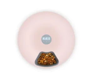 6 Meal Automatic Pet Food Dispenser with Programmable Timer - Blush