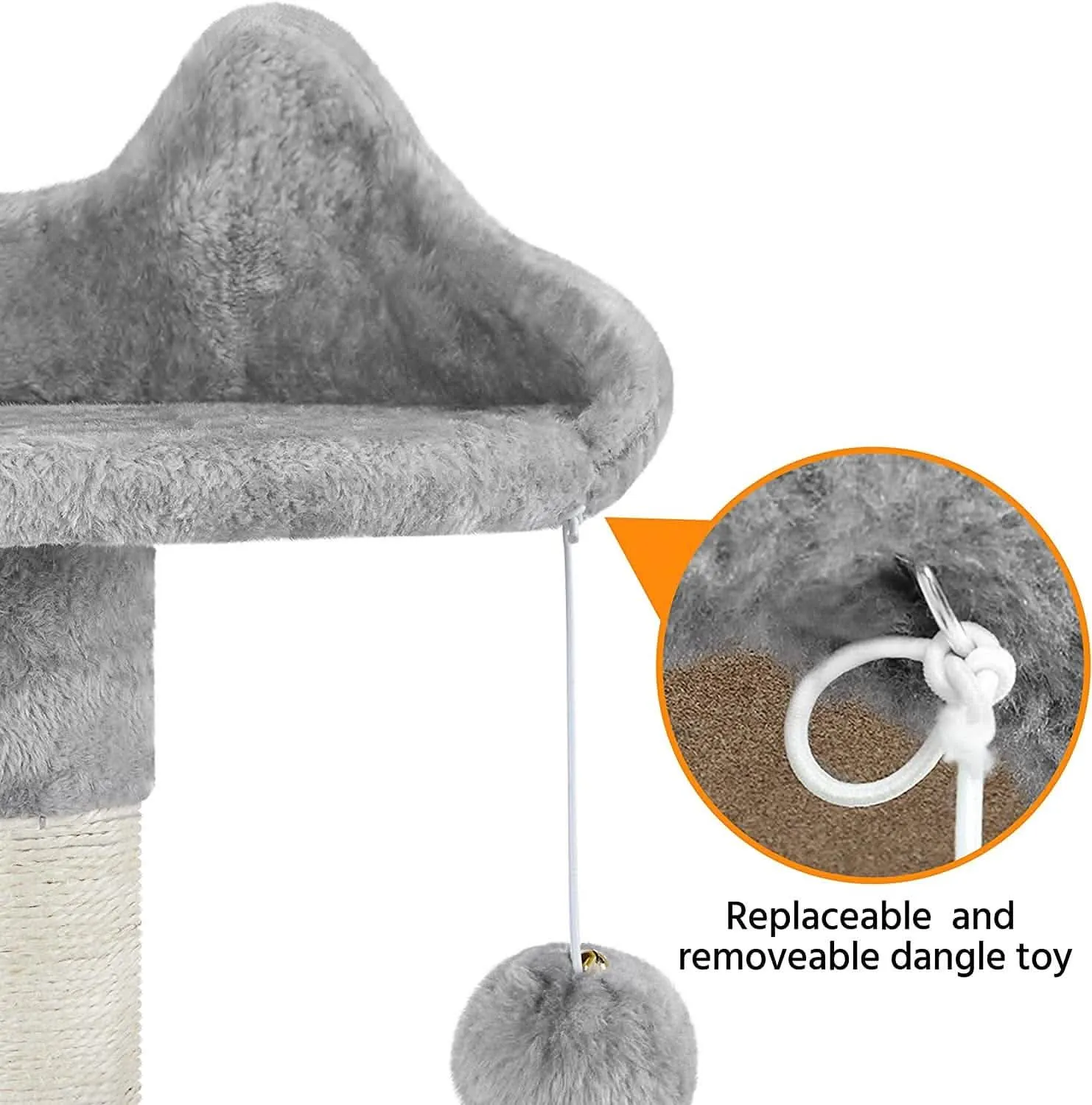 63.5" Deluxe Multi-Level Cat Tree Tower - Complete Activity Center with Scratching Posts, Platforms & Hammock