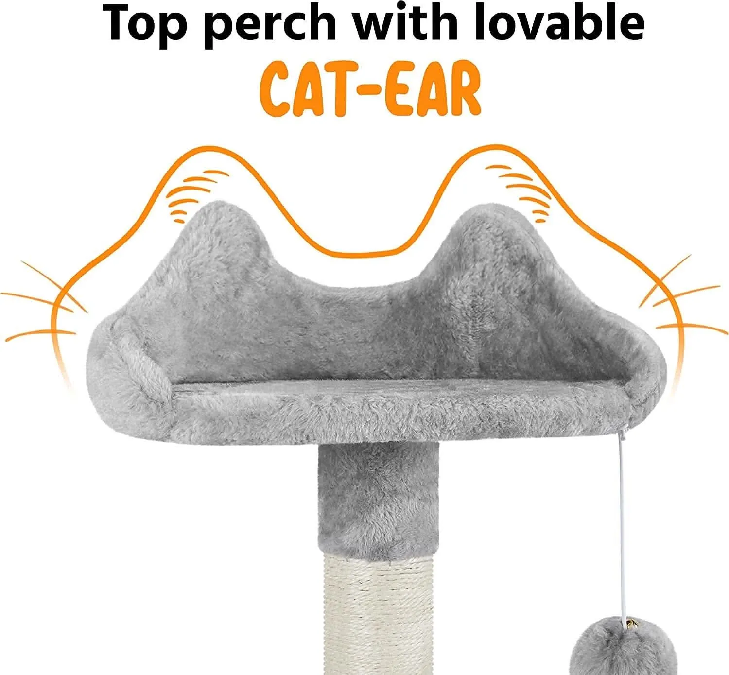 63.5" Deluxe Multi-Level Cat Tree Tower - Complete Activity Center with Scratching Posts, Platforms & Hammock