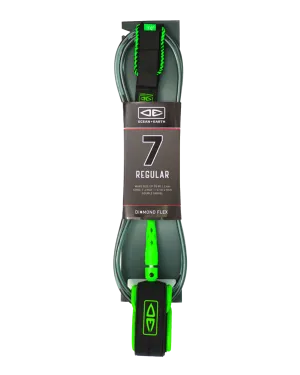 7'0" Regular Moulded Leash in Green