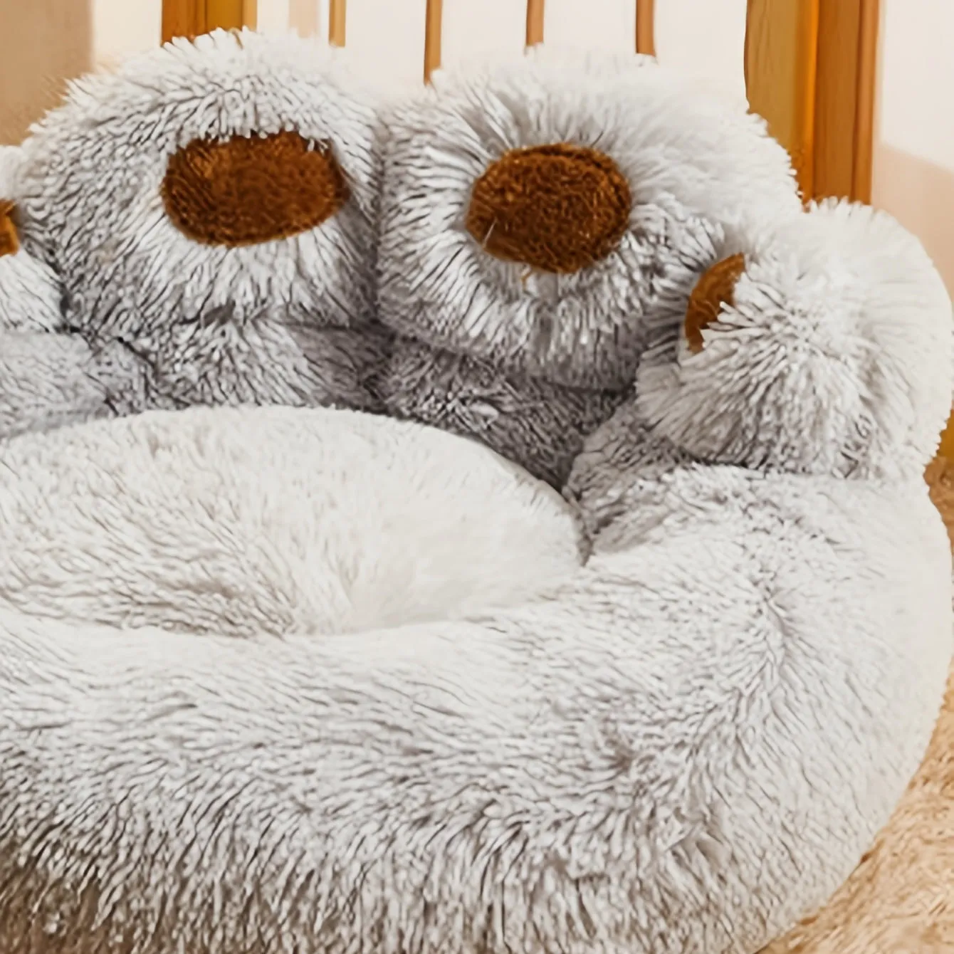 All Seasons Pet Dog Bed | Warm Dog Bed Cushion for Cozy Sleep | Paw Shape Pet Sleep Mat Sofa Dog House | 24/7 Customer Service