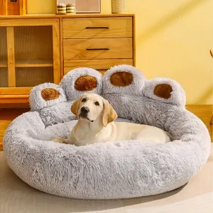 All Seasons Pet Dog Bed | Warm Dog Bed Cushion for Cozy Sleep | Paw Shape Pet Sleep Mat Sofa Dog House | 24/7 Customer Service