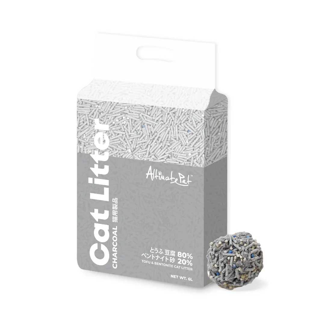 Altimate Pet Tofu & Bentonite Cat Litter - Charcoal(6L)