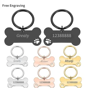 Anti-lost Dog ID Tag Free Engraved