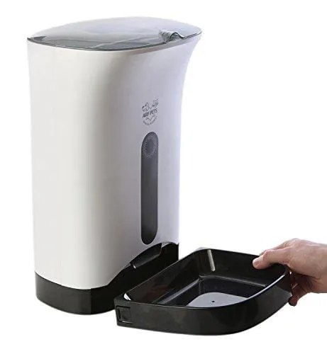 Arf Pets Automatic Pet Feeder Food Dispenser for Dogs, Cats & Small Animals - Features Distribution Alarms, Portion Control & Voice Recording - Timer Programmable Up to 4 Meals a Day