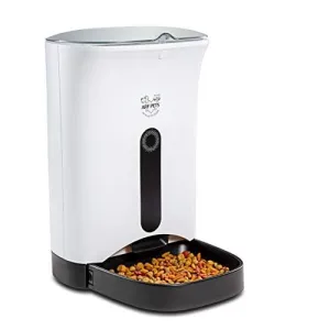 Arf Pets Automatic Pet Feeder Food Dispenser for Dogs, Cats & Small Animals - Features Distribution Alarms, Portion Control & Voice Recording - Timer Programmable Up to 4 Meals a Day