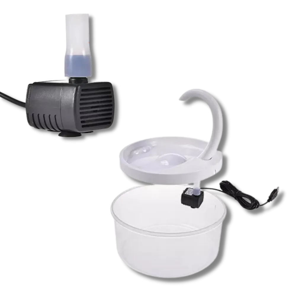 Auto water fountain for cat with LED light