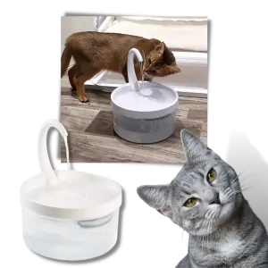 Auto water fountain for cat with LED light