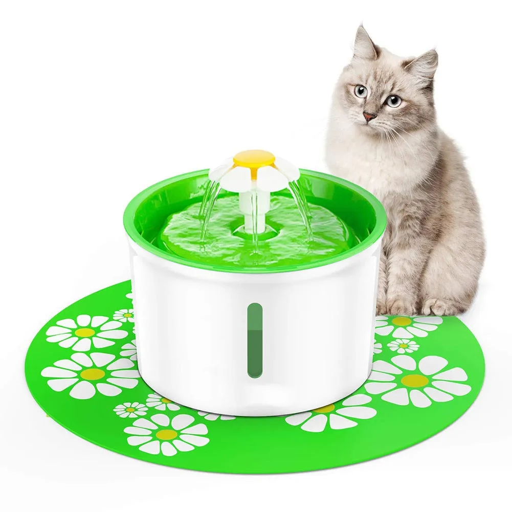 Cat Water Fountain Auto Filter USB Electric Mute Cat Drinking Bowl 1.6L Recirculate Filtring Drinker Water Dispenser Cat Health
