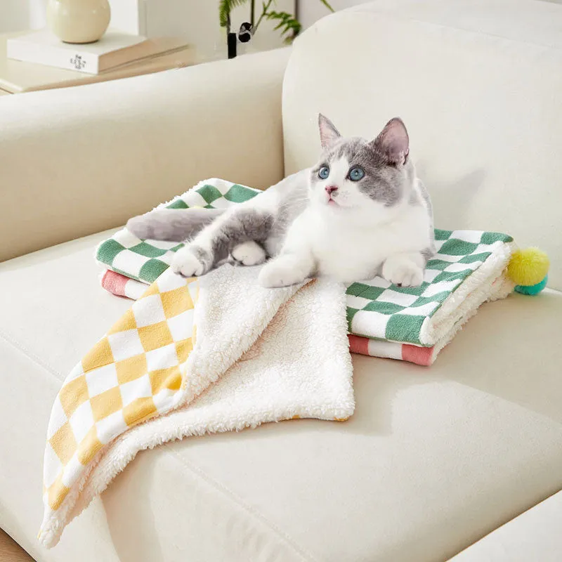 Comfortable Bed For Cats Dogs Plush Pet Blanket Cozy Dog Bed