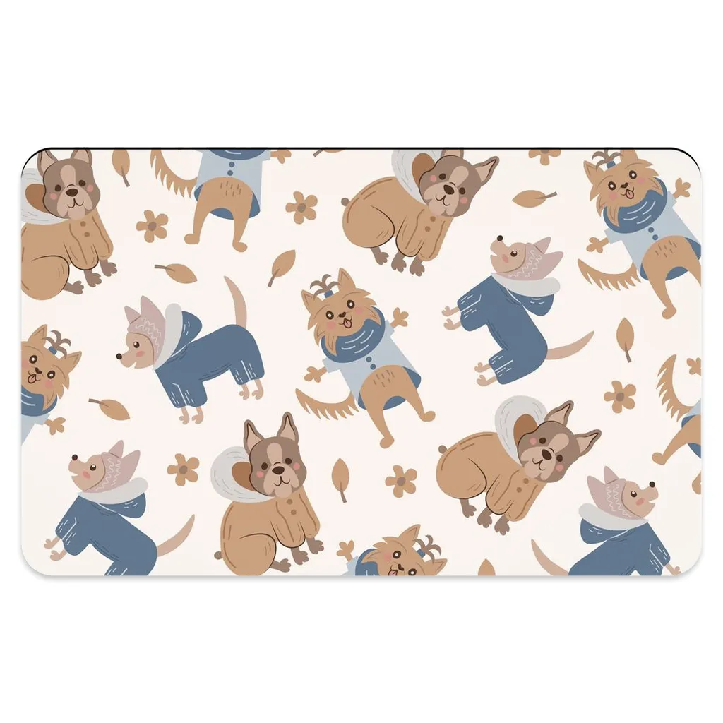 Comfy Dog Pattern (10) - Pet Placemats