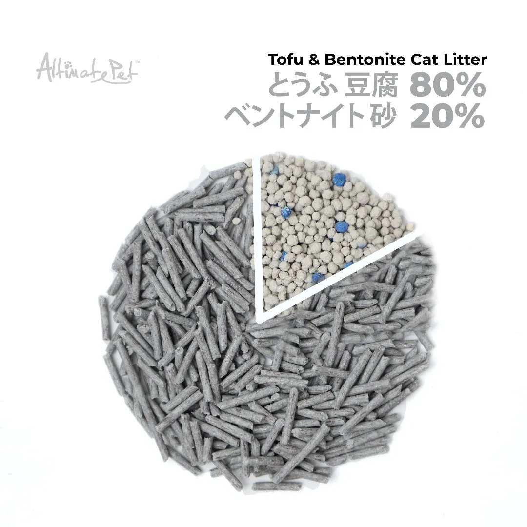 [CTN OF 6] Altimate Pet Tofu & Bentonite Cat Litter - Charcoal(6 x 6L)