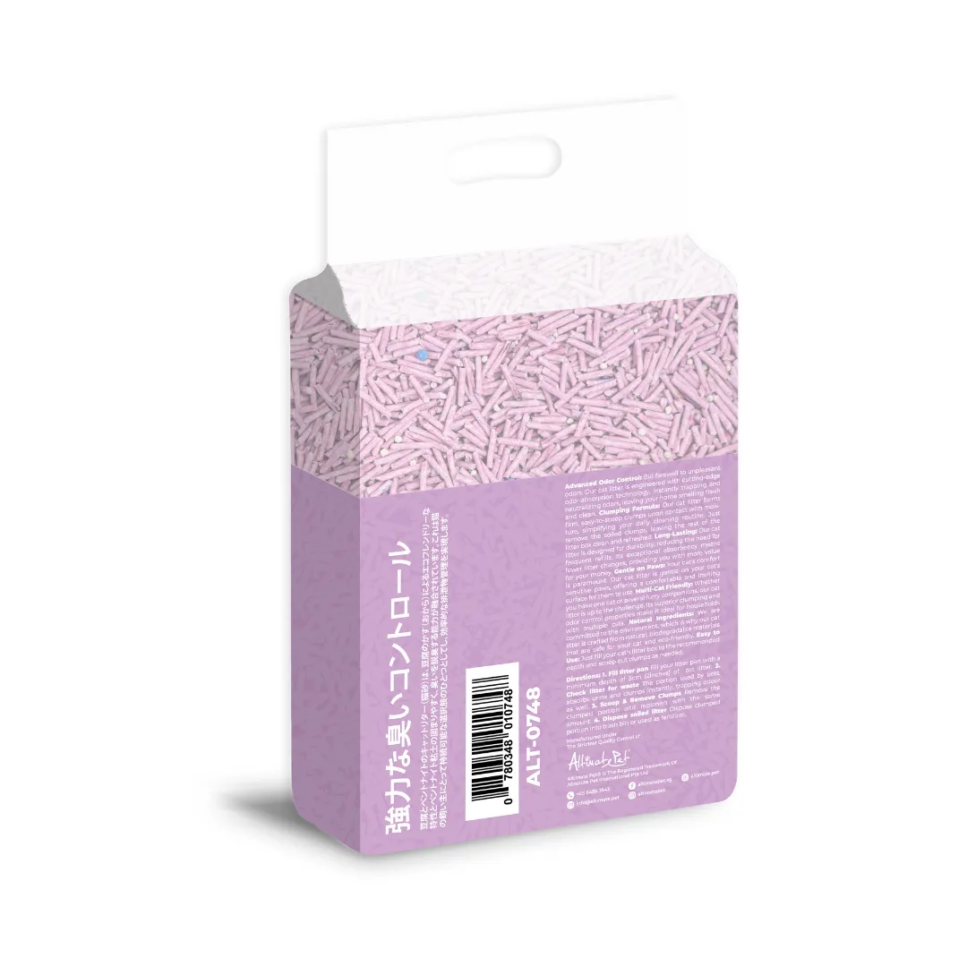 [CTN OF 6] Altimate Pet Tofu & Bentonite Cat Litter - Lavender (6 x 6L)