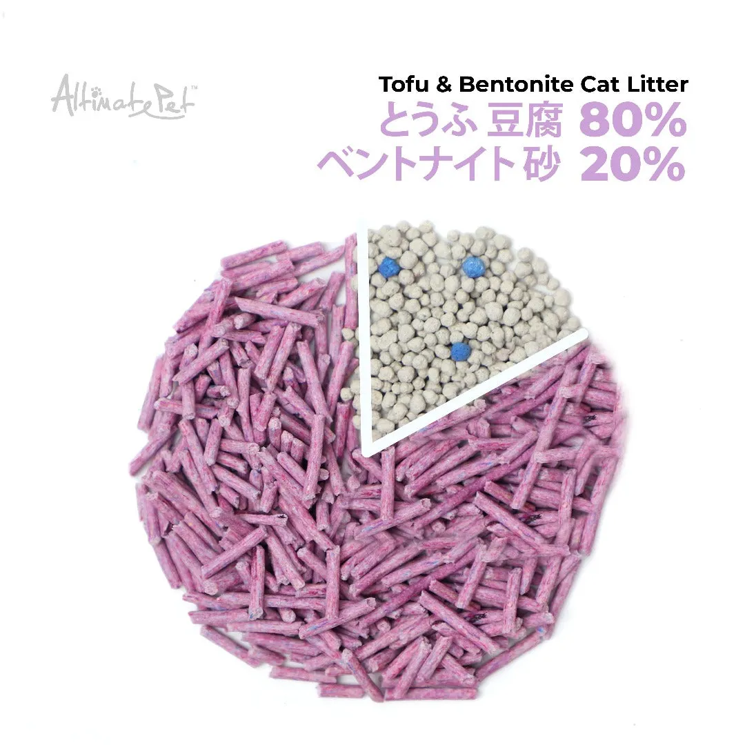 [CTN OF 6] Altimate Pet Tofu & Bentonite Cat Litter - Lavender (6 x 6L)