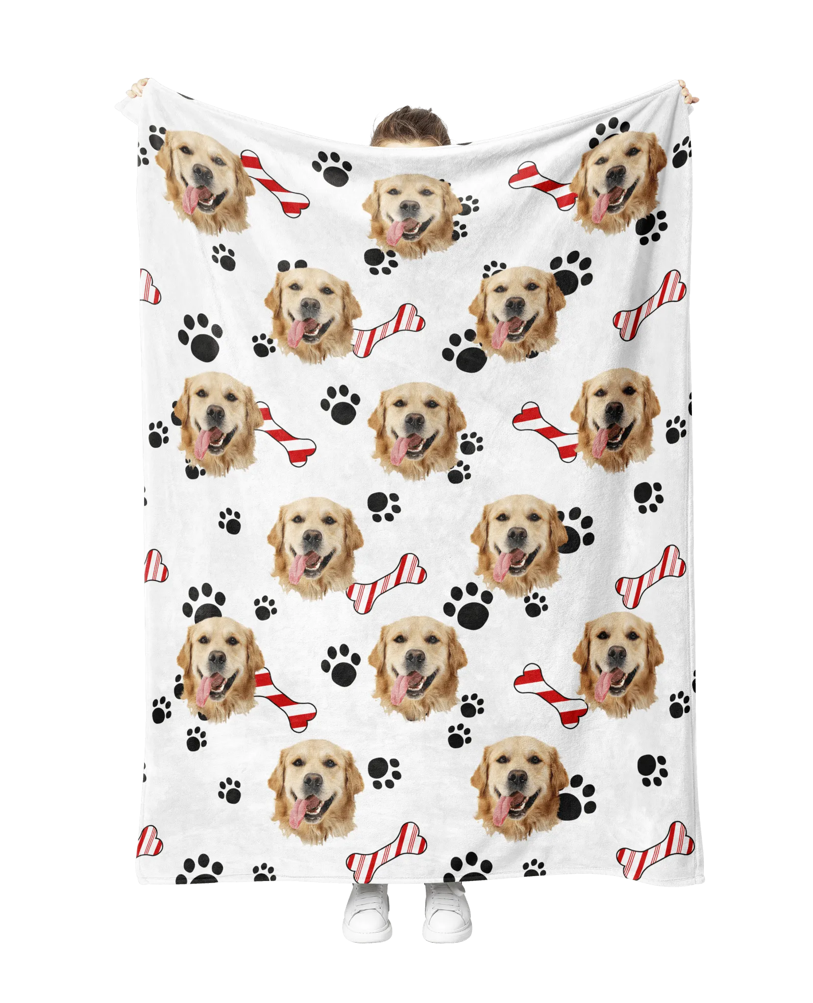 Custom Holiday Dog Blanket