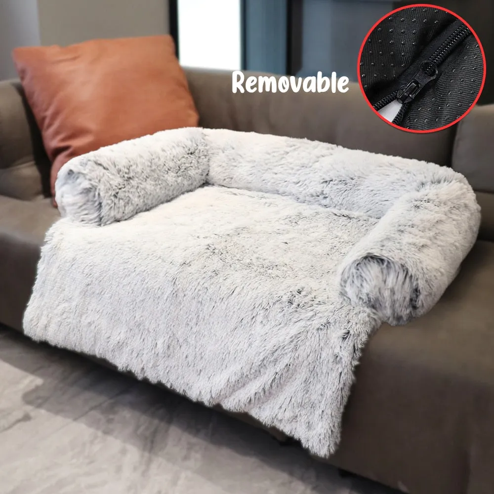 Dog Sofa Bed Cover Calming Plush Mat