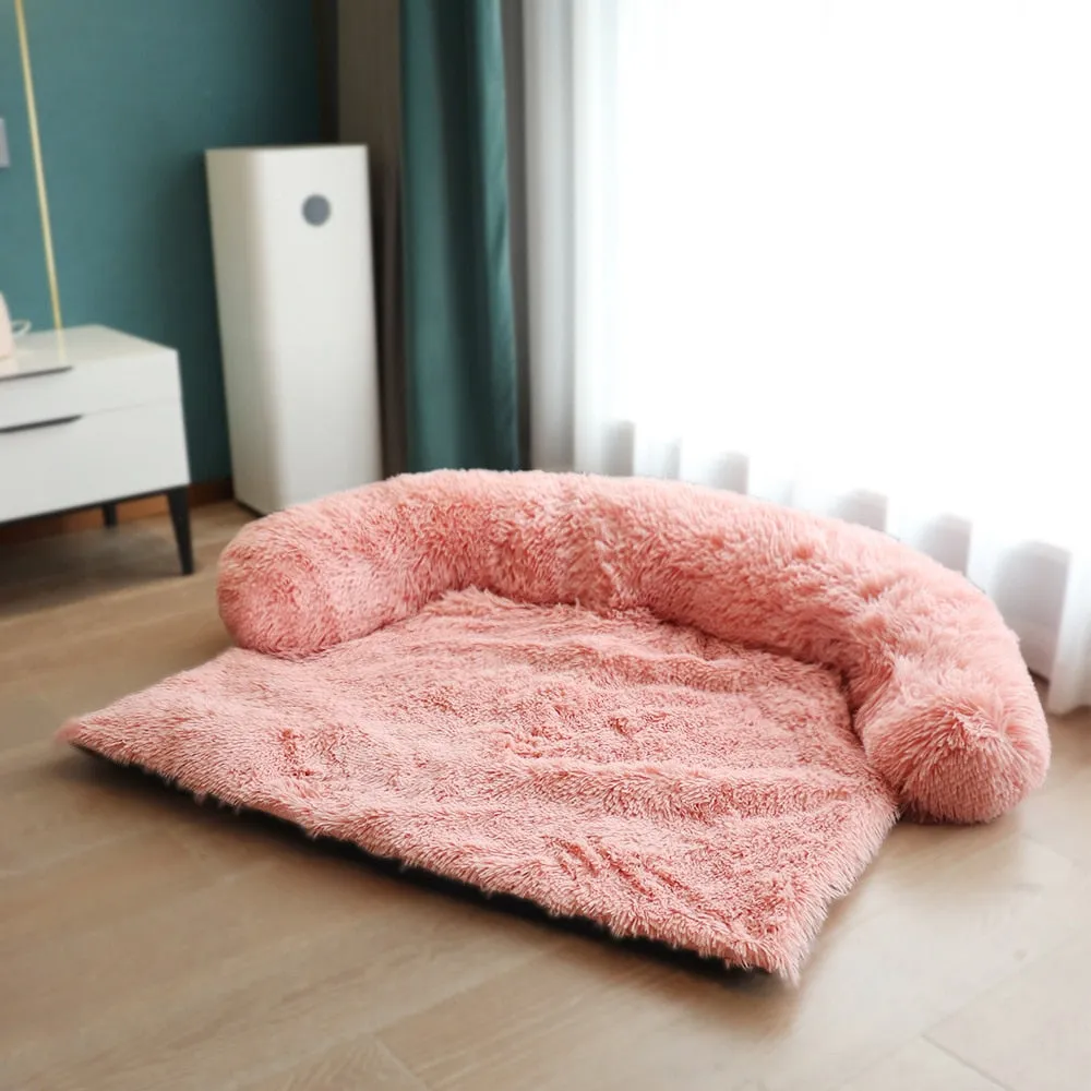 Dog Sofa Bed Cover Calming Plush Mat