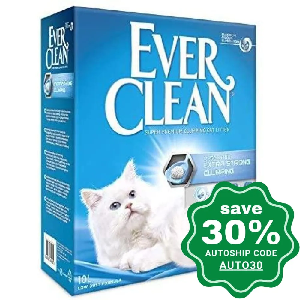 Ever Clean - Extra Strong Clumping Unscented - 10L (Europe Version)