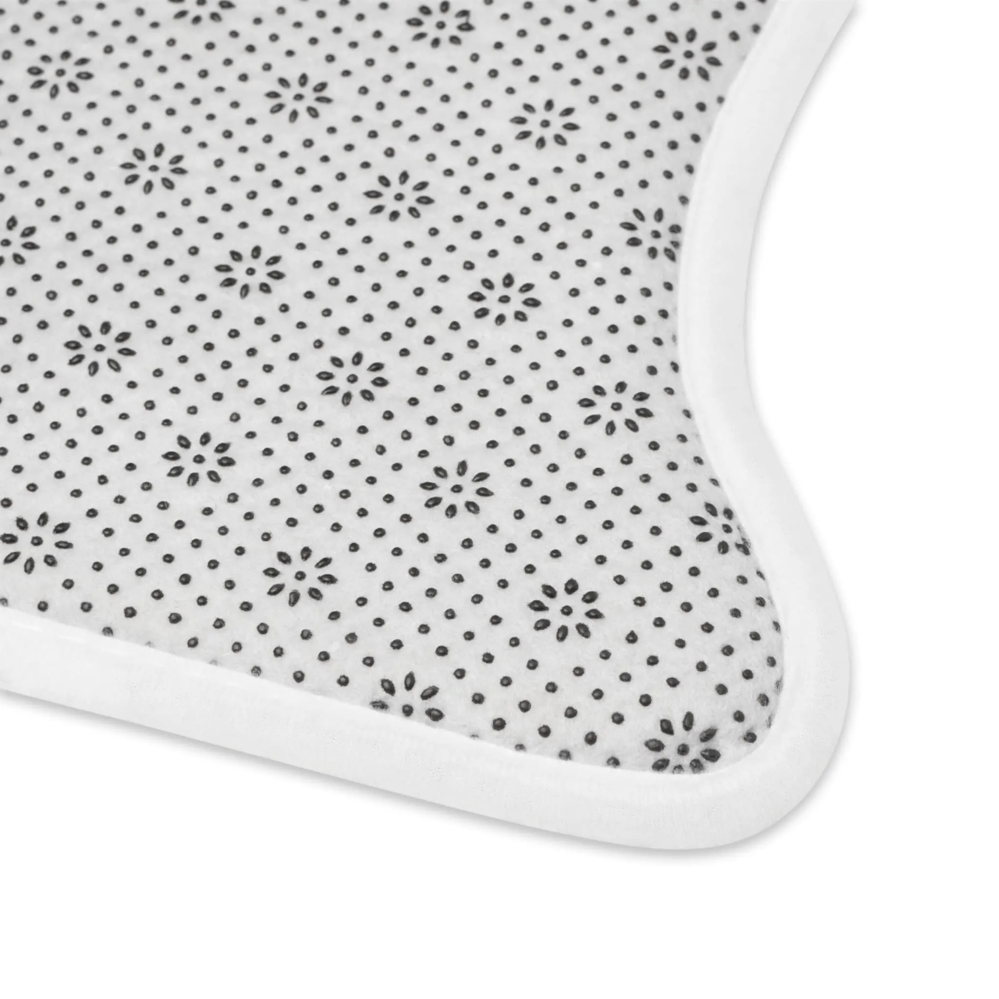 Franciscan Diamond Starburst Pet Feeding Mat, Bone and Fish Shape Cat, Dog Non-Slip, Highly Absorbent Pad, Pet Lovers Gift- 128081923