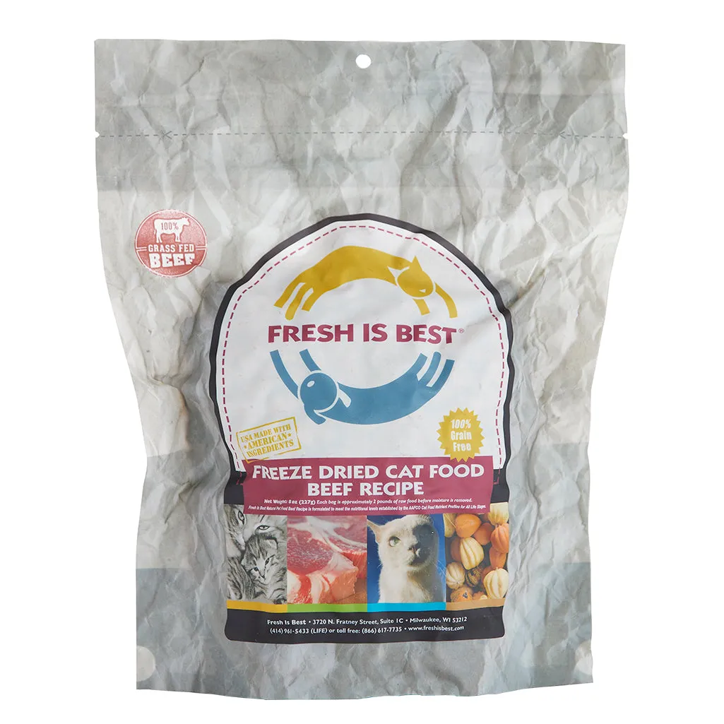 Freeze Dried Cat Food - Beef Flavor