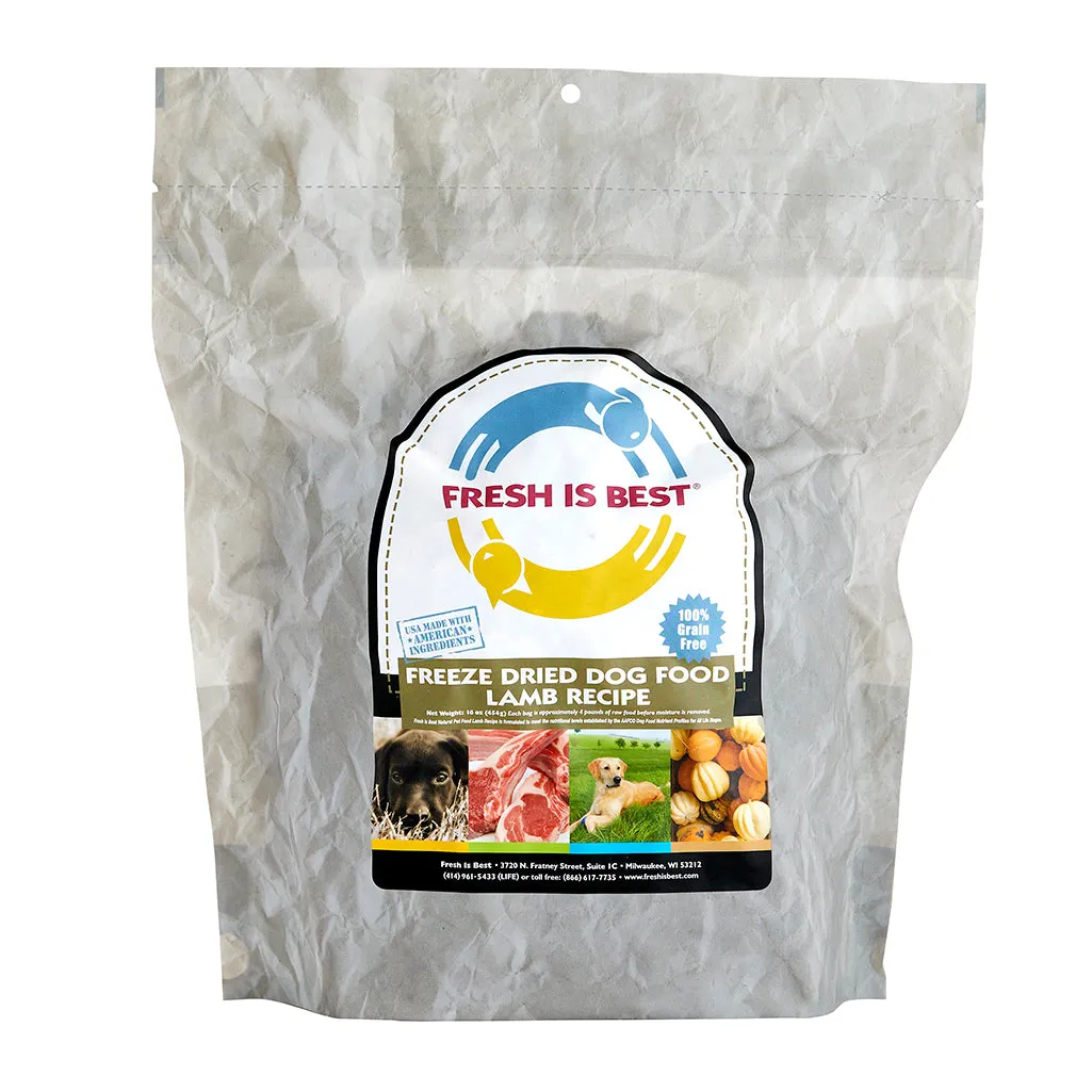 Freeze Dried Dog Food - Lamb Flavor