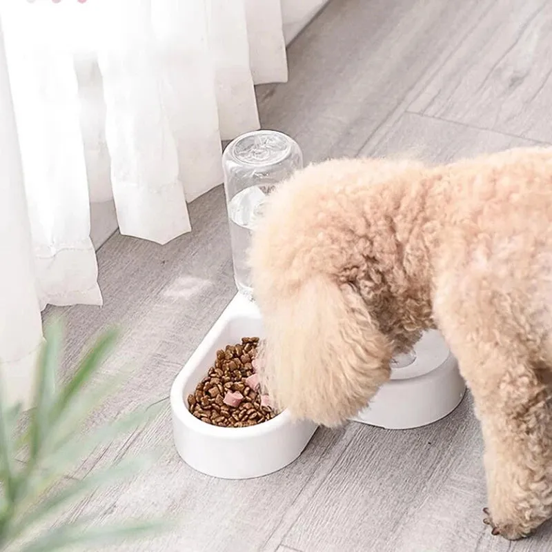 Heart-Shaped Pet Corner Bowl