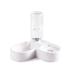 Heart-Shaped Pet Corner Bowl