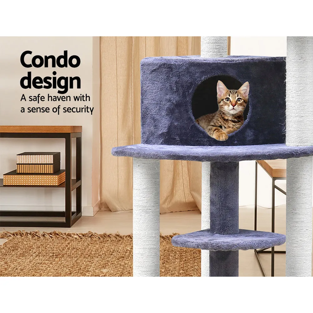 i.Pet Cat Tree Scratching Post "126cm" [Grey]