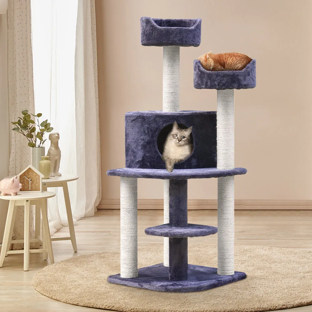 i.Pet Cat Tree Scratching Post "126cm" [Grey]