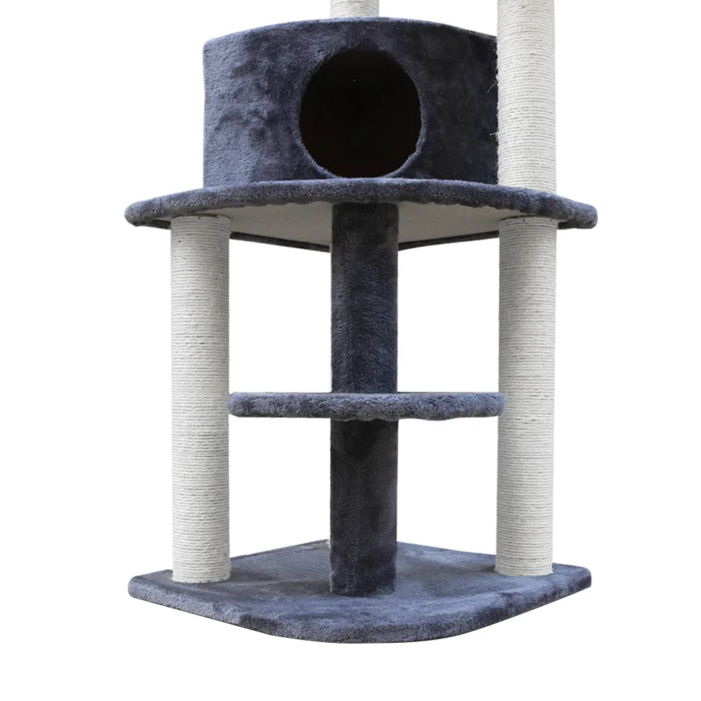 i.Pet Cat Tree Scratching Post "126cm" [Grey]