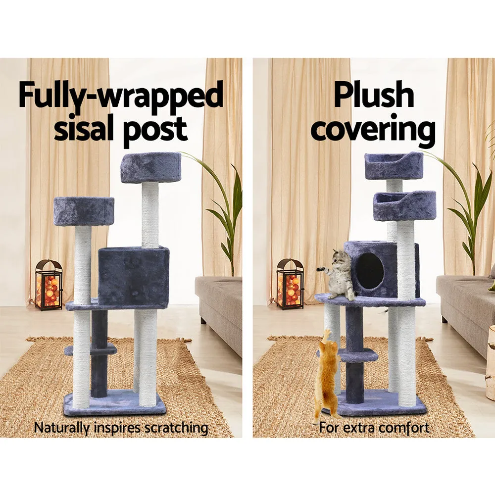 i.Pet Cat Tree Scratching Post "126cm" [Grey]