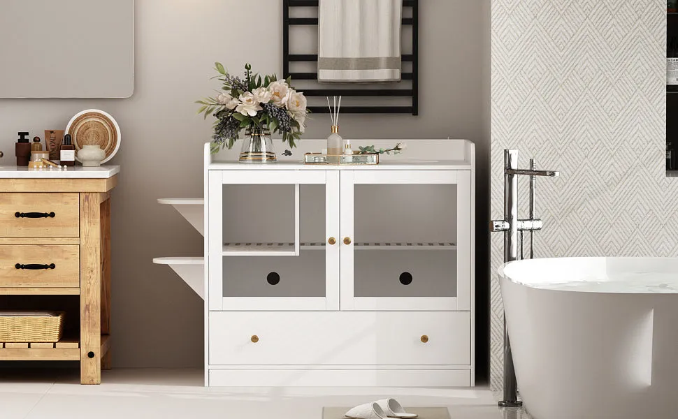 Large Cat Litter Box Furniture Hidden-180099