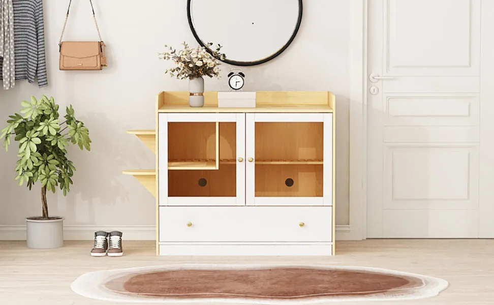 Large Cat Litter Box Furniture Hidden-180099