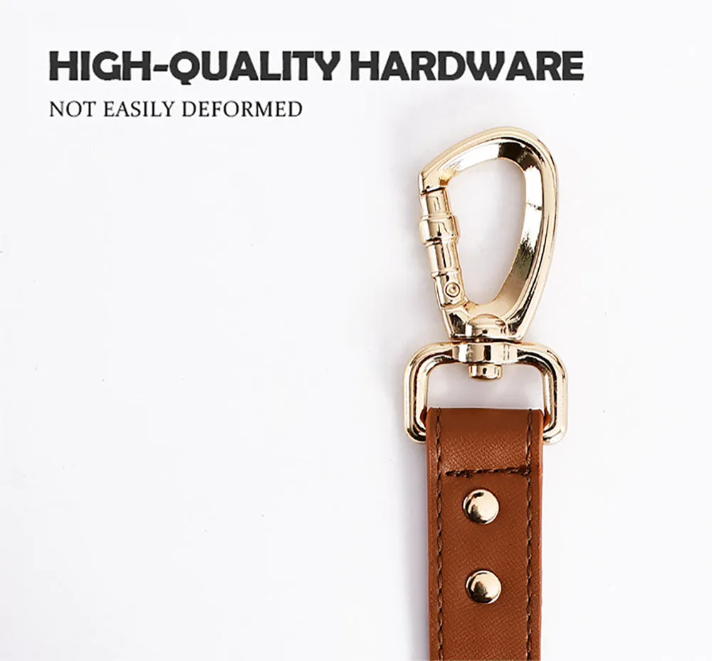 Leather Dog Harness & Leash Set