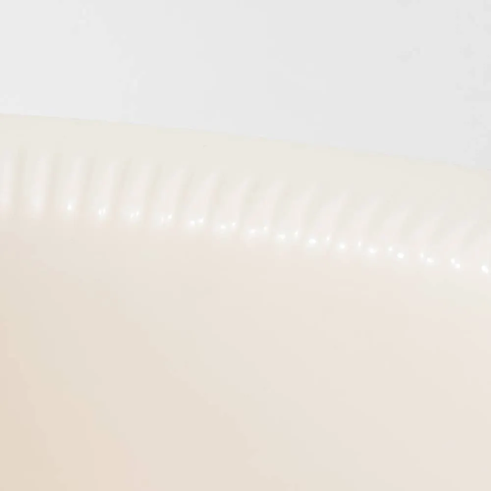 Michu Macaron Open High Edge Extra Large Cat Litter Box White