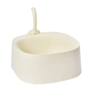 Michu Macaron Open High Edge Extra Large Cat Litter Box White