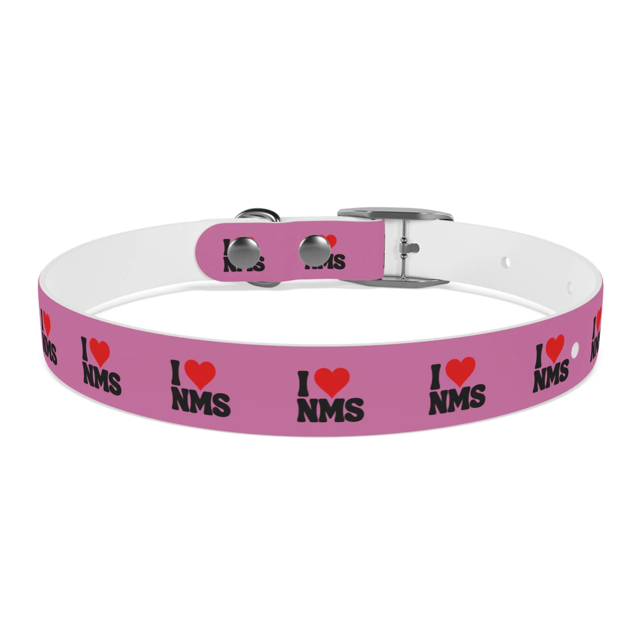 NMS I LOVE NMS Dog Collar PINK