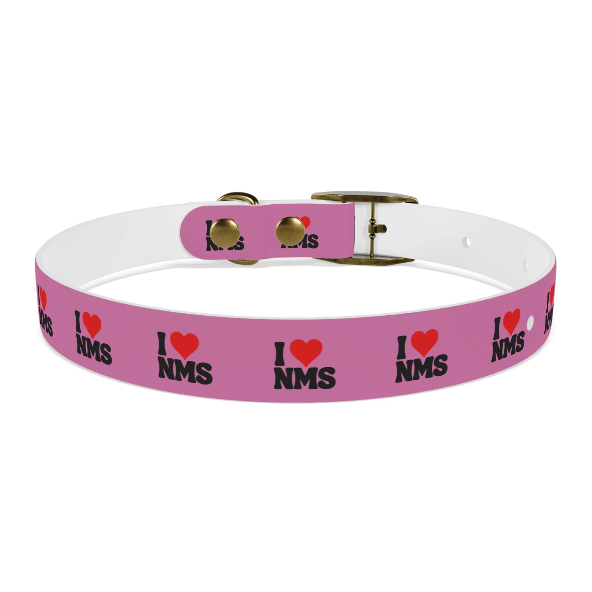 NMS I LOVE NMS Dog Collar PINK