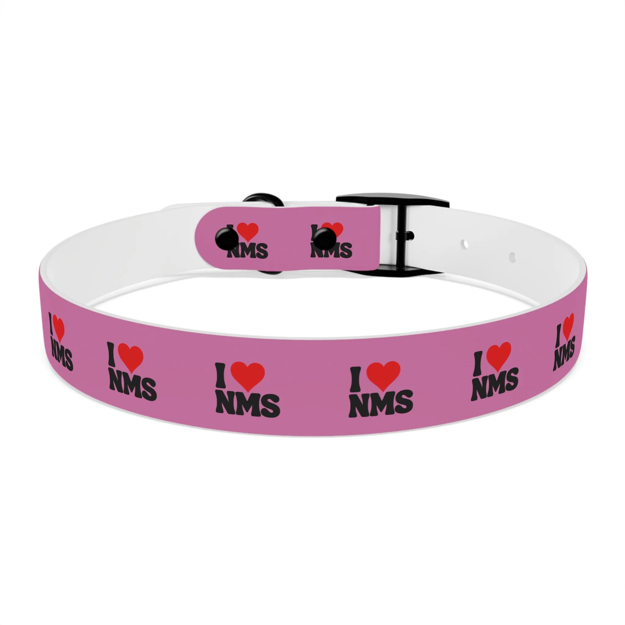 NMS I LOVE NMS Dog Collar PINK
