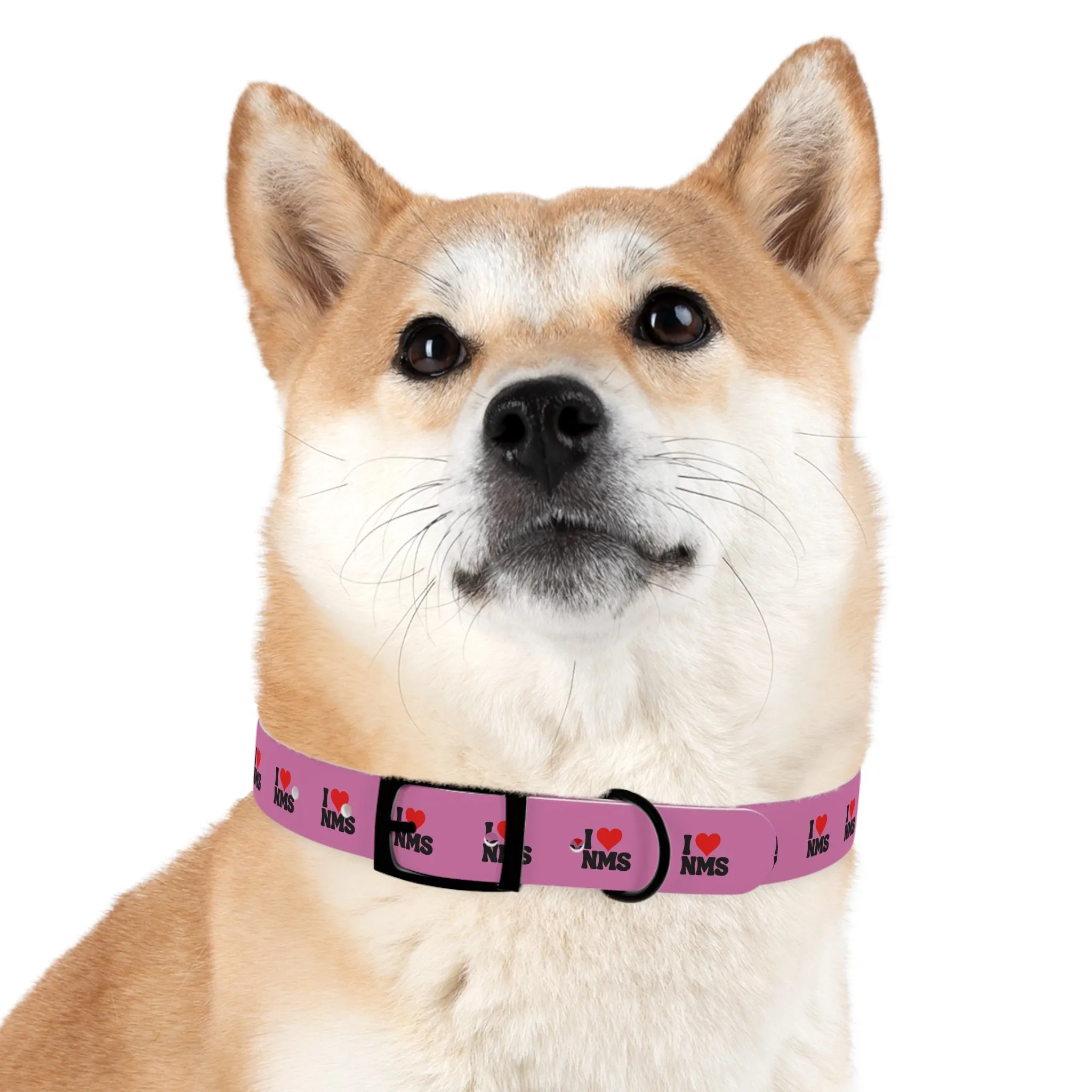 NMS I LOVE NMS Dog Collar PINK