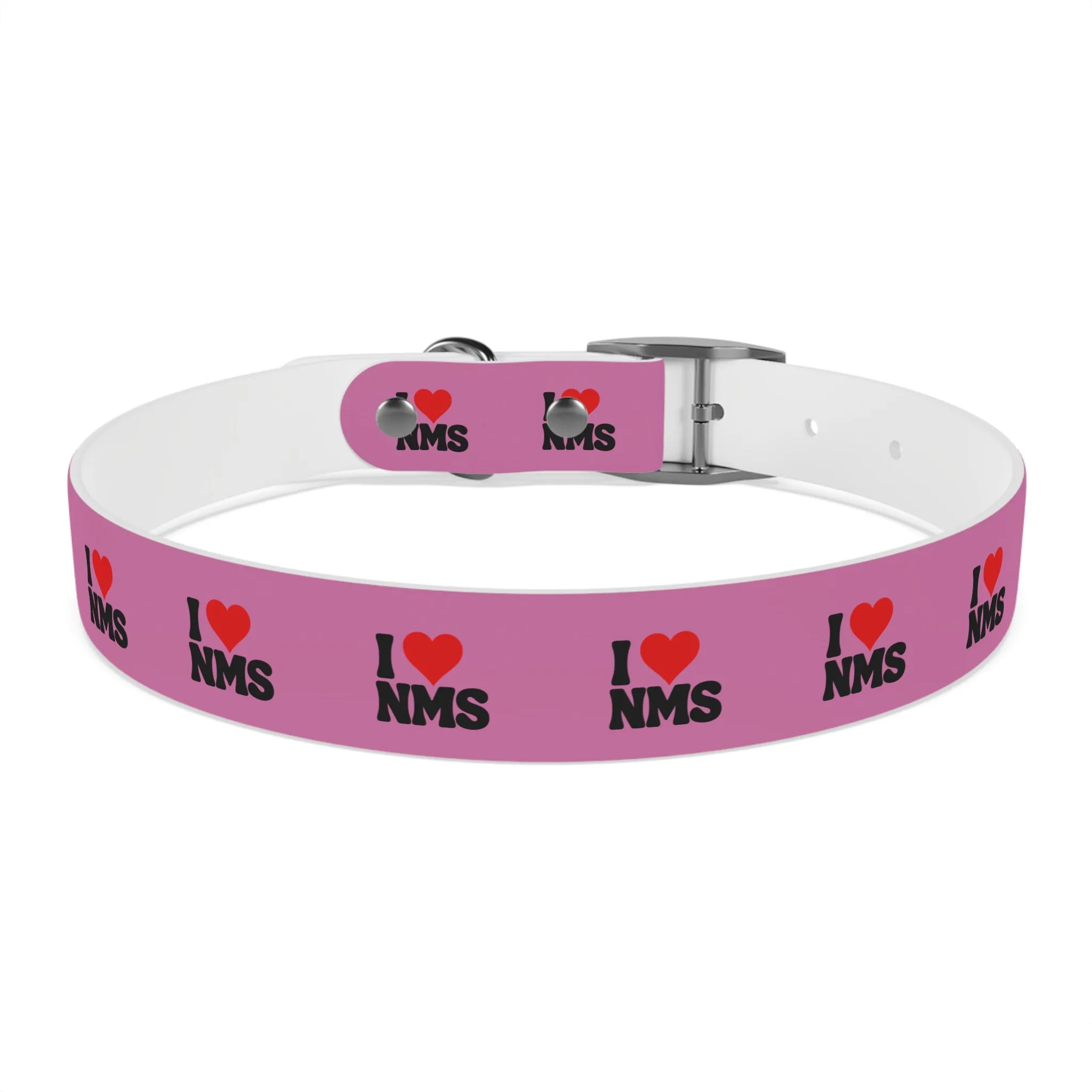 NMS I LOVE NMS Dog Collar PINK