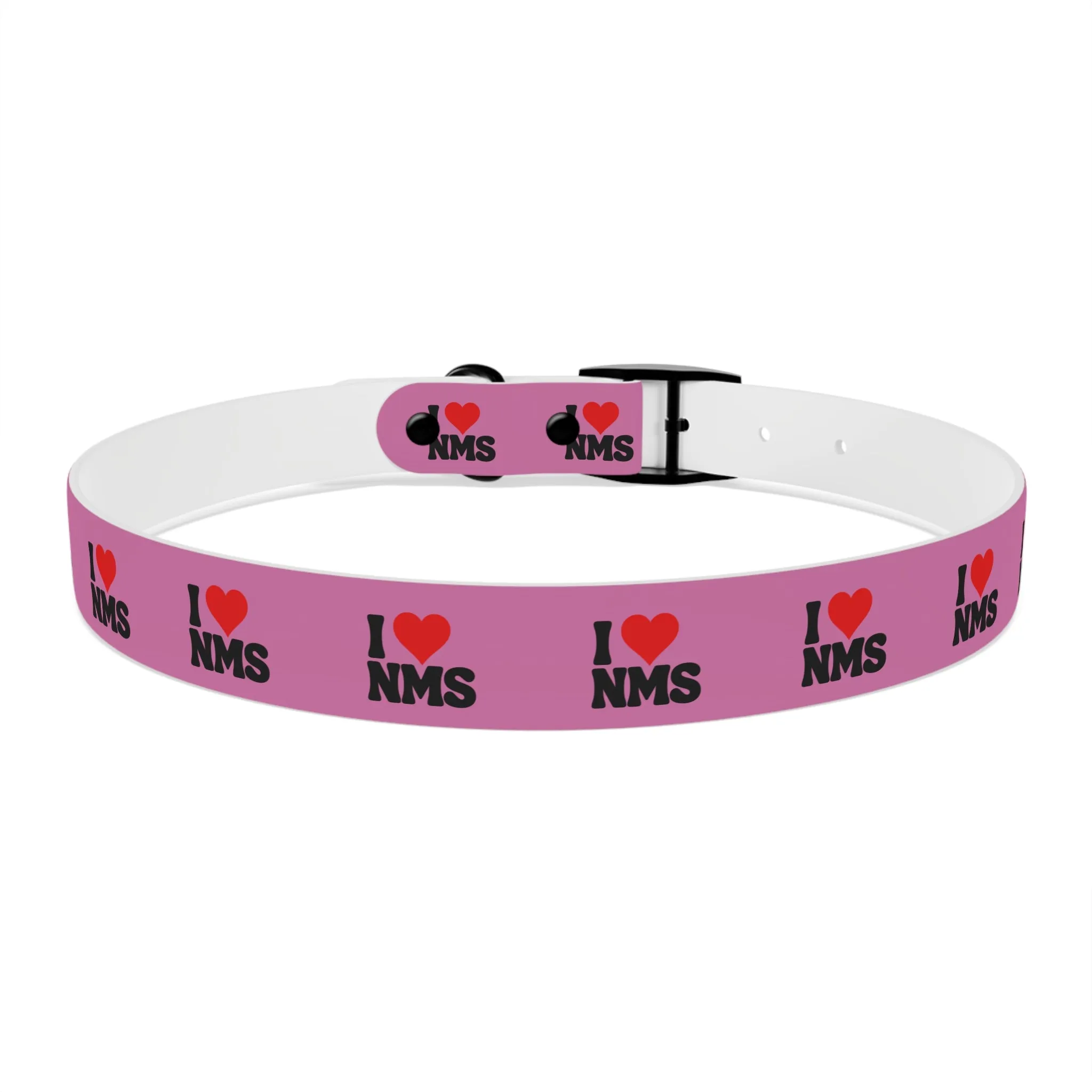 NMS I LOVE NMS Dog Collar PINK