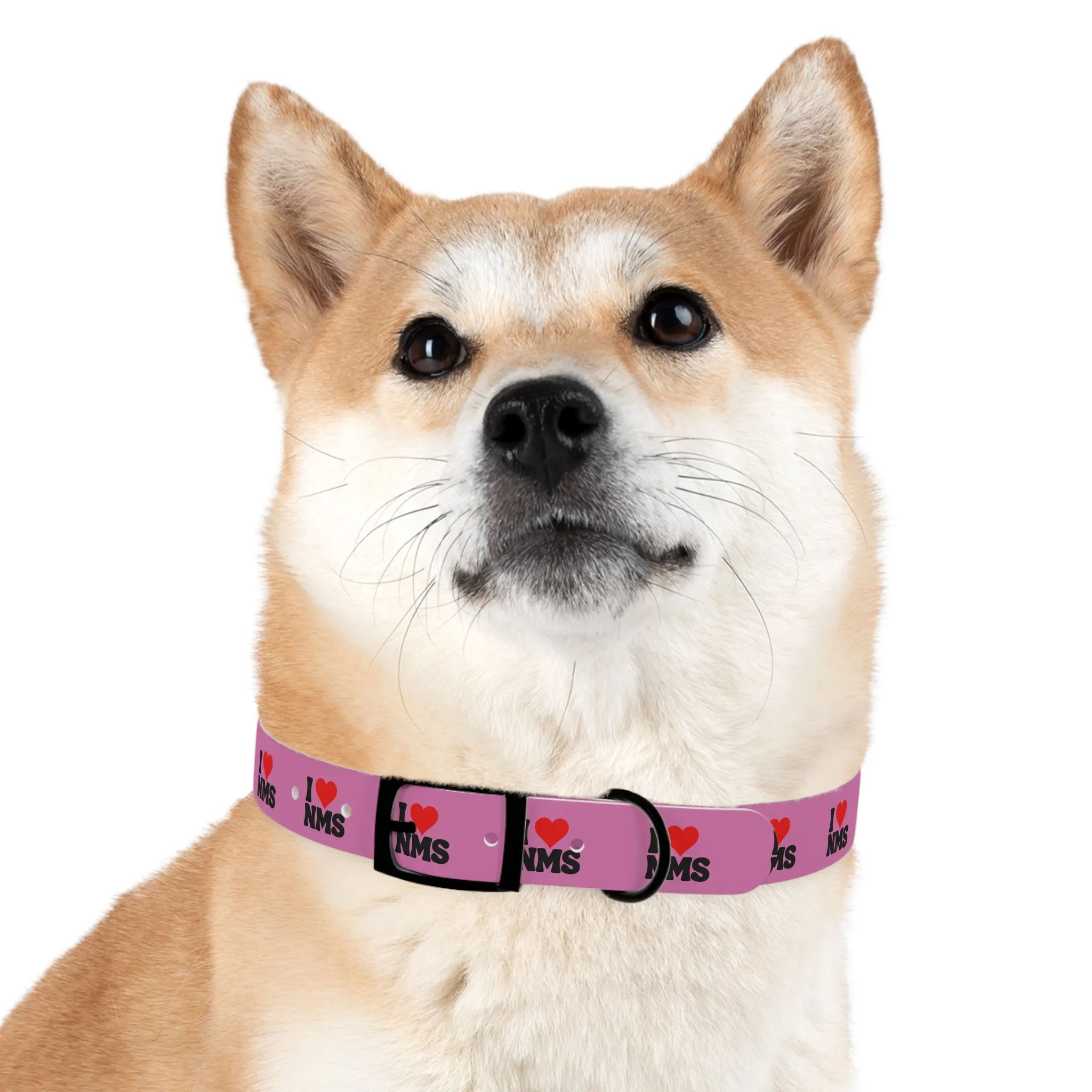 NMS I LOVE NMS Dog Collar PINK