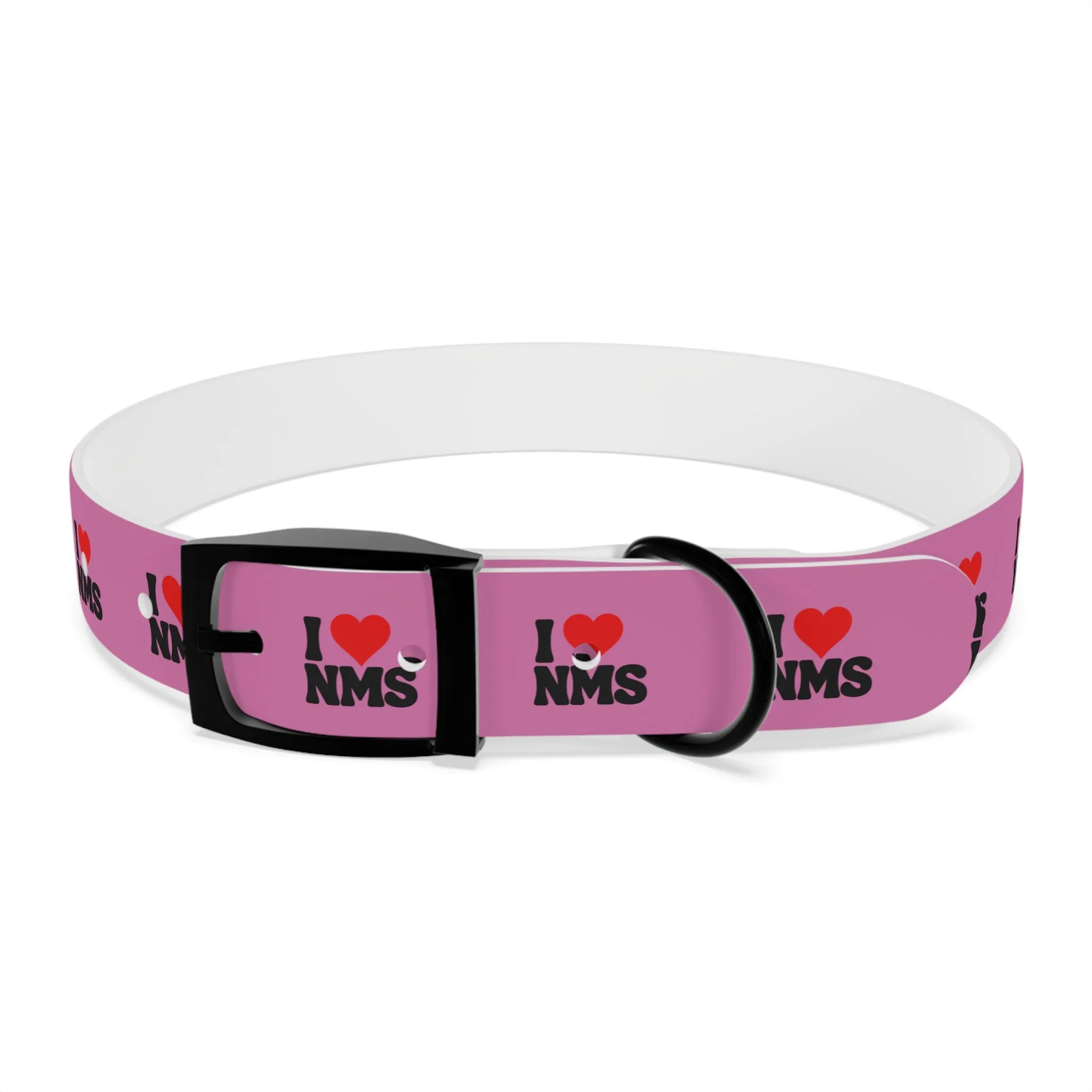 NMS I LOVE NMS Dog Collar PINK