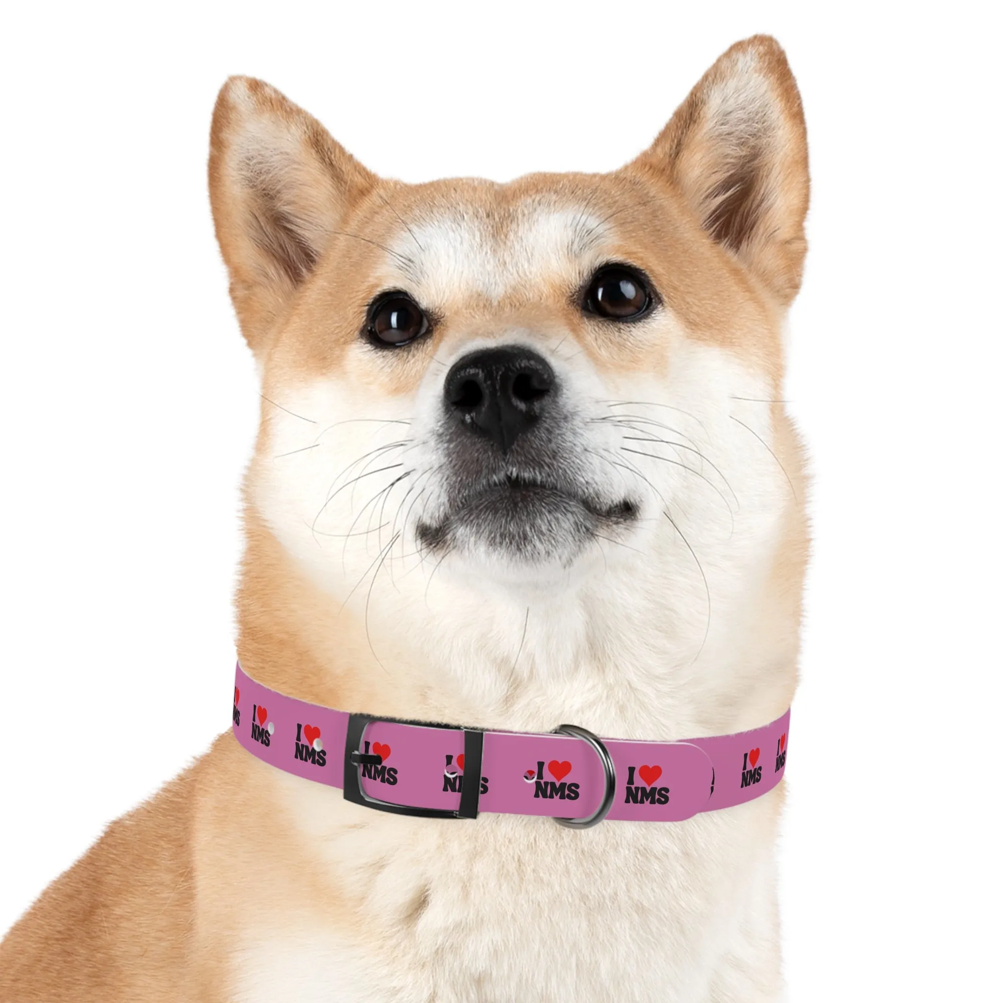 NMS I LOVE NMS Dog Collar PINK