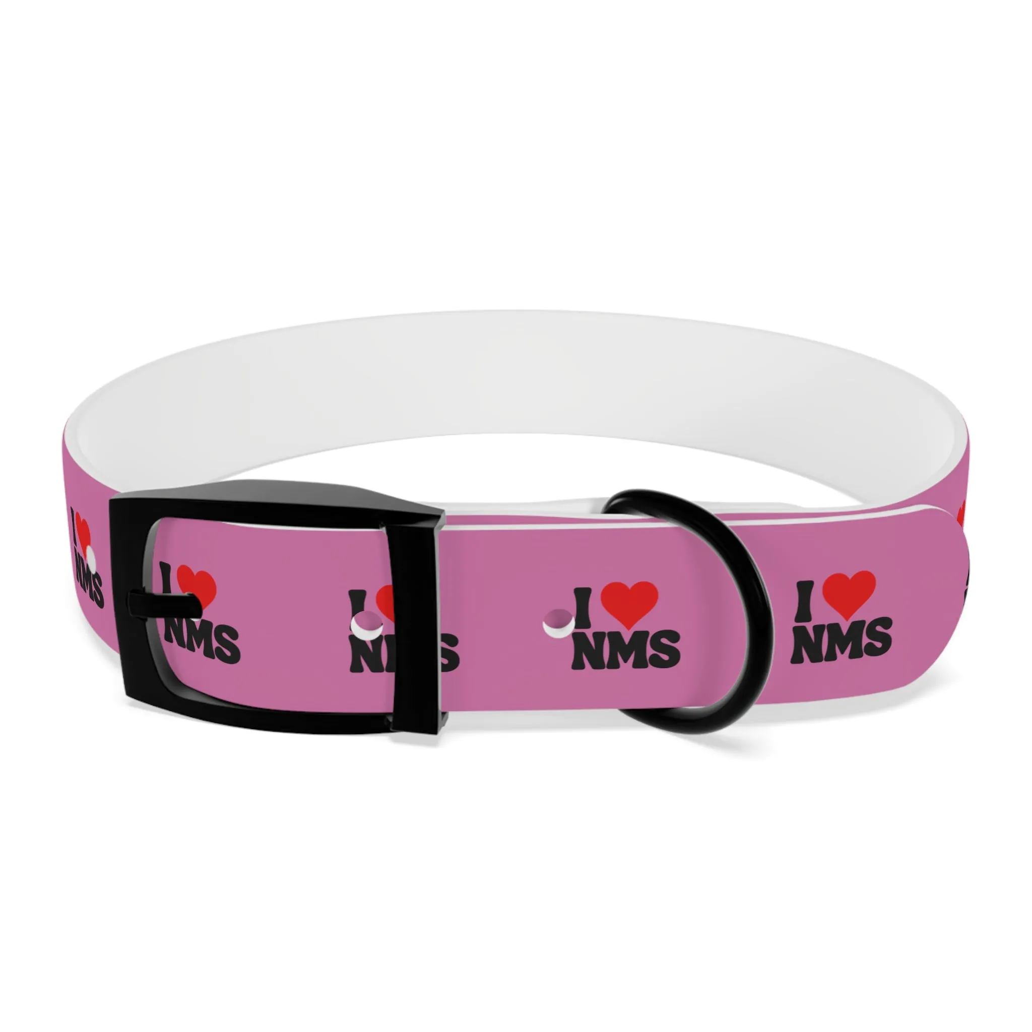 NMS I LOVE NMS Dog Collar PINK