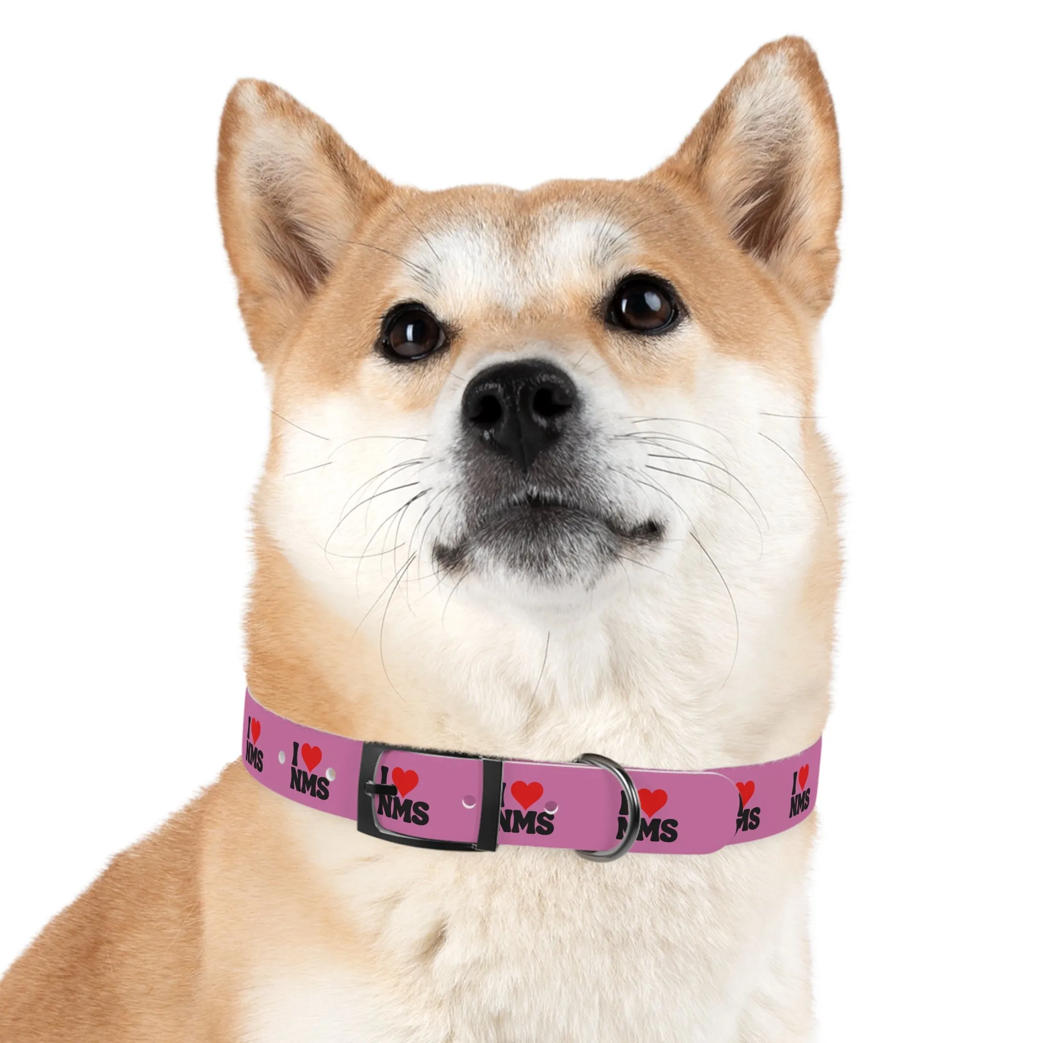 NMS I LOVE NMS Dog Collar PINK